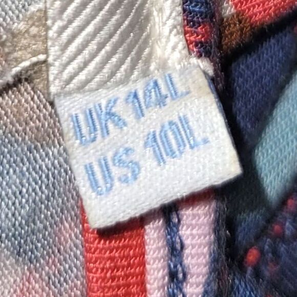 BODEN Dress, 10, Jersey, Multicolor circles/Polka dots, sash, 3/4 sleeves - Picture 13 of 15